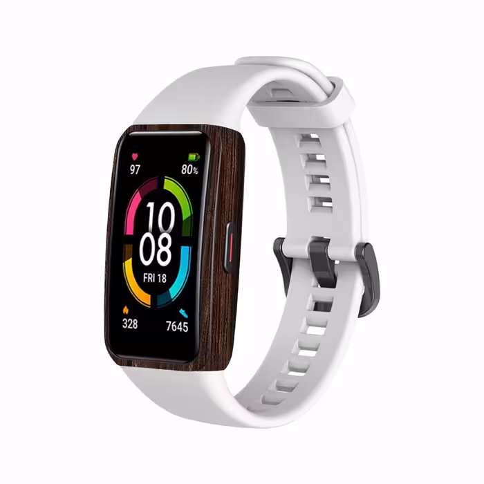 برچسب ماهوت طرح Dark Walnut Wood مناسب برای ساعت هوشمند هوآوی band 6