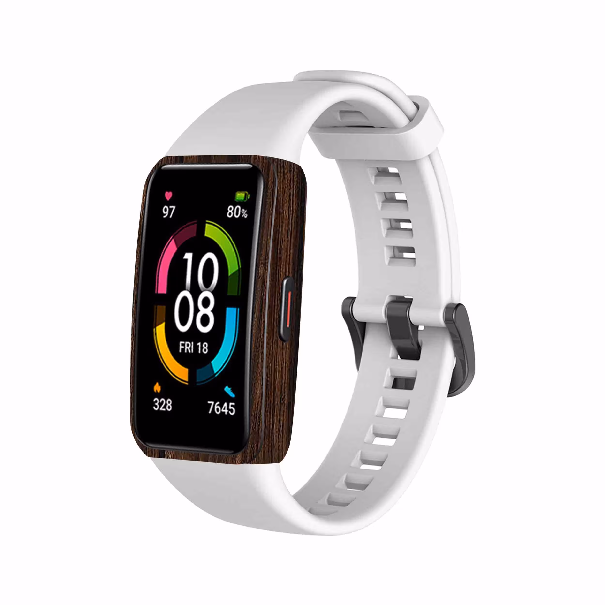 برچسب ماهوت طرح Dark Walnut Wood مناسب برای ساعت هوشمند هوآوی band 6