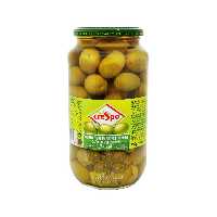 زیتون سبز درشت با هسته 900 گرم کرسپو - crespo