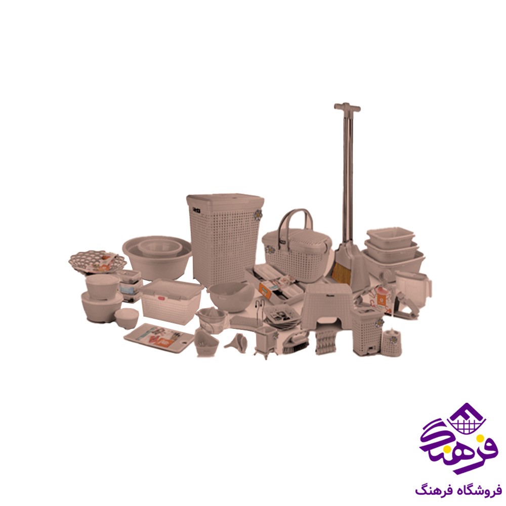 جهیزیه درین 58پارچه موکا هومکت 3454