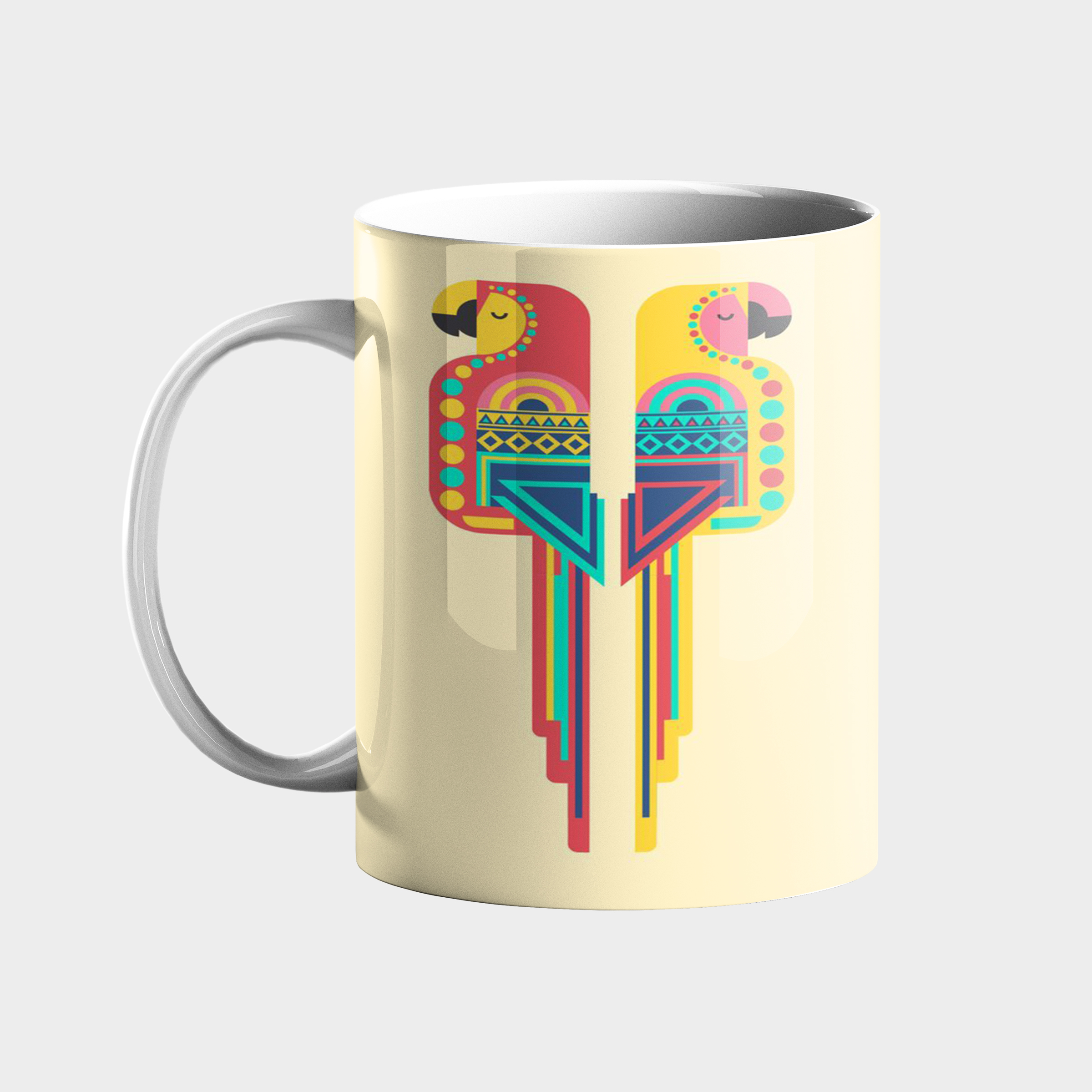 ماگ طرح طوطی کد 334