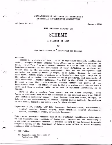 خرید و دانلود نسخه کامل کتاب The revised report on SCHEME, a dialect of LISP