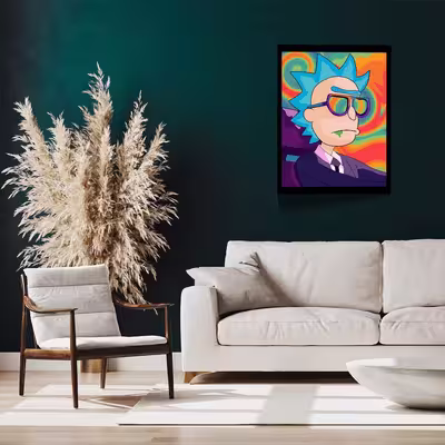 تابلو مدل Rick &amp; Morty کد F-1073