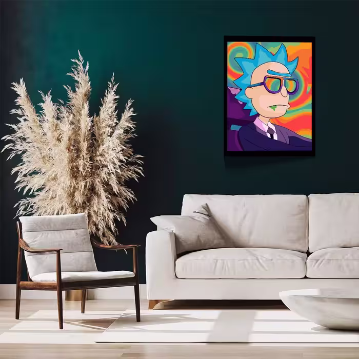 تابلو مدل Rick &amp; Morty کد F-1073