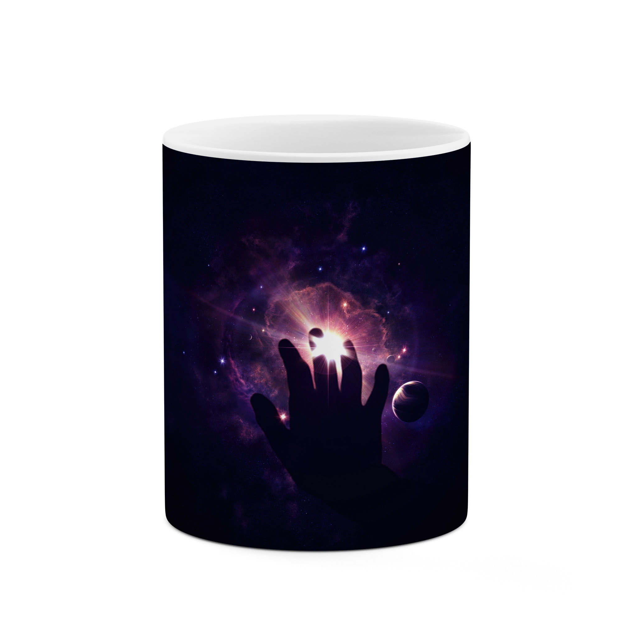 ماگ طرح دست و فضا  مدل mgp11390