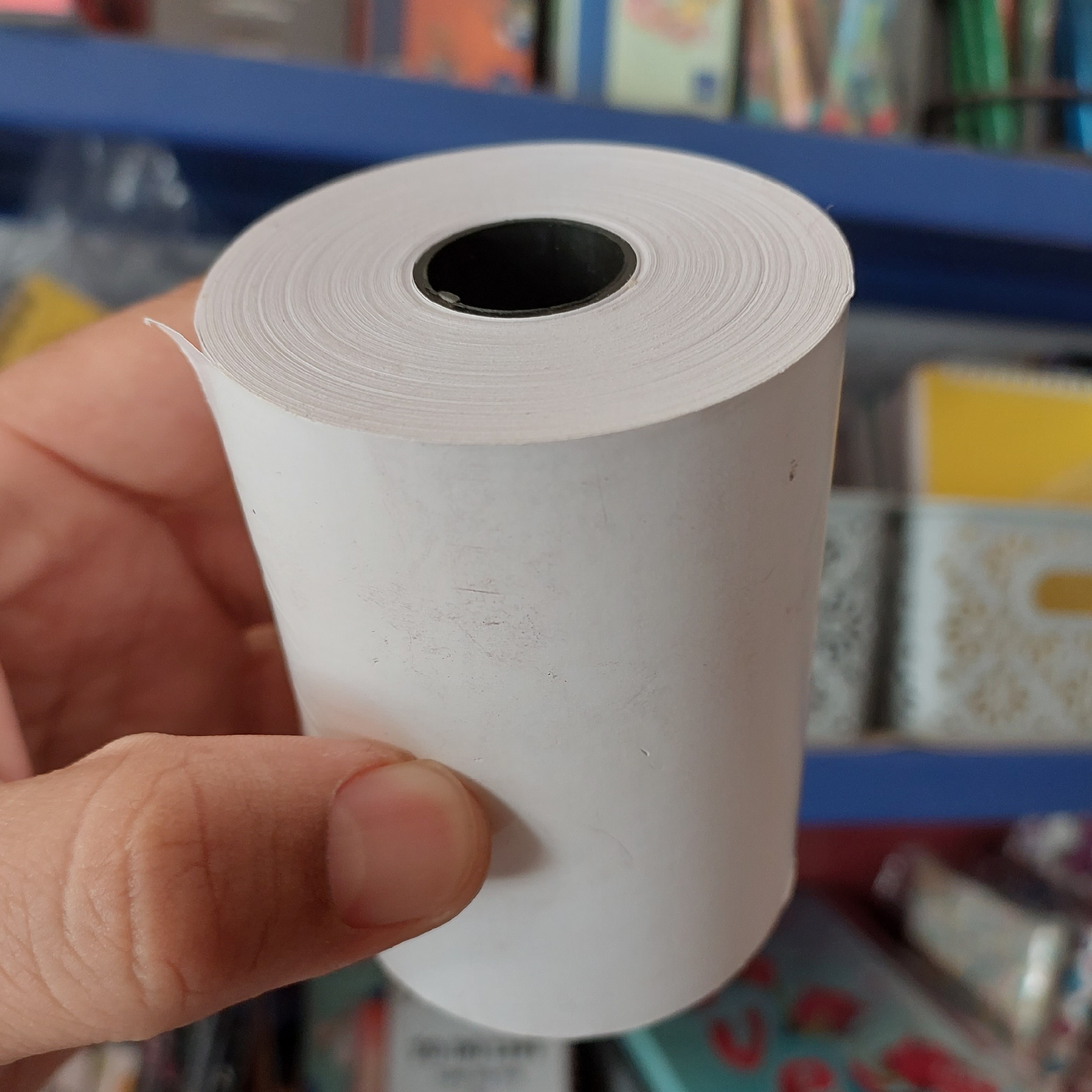 رول حرارتی 8 سانت مناسب پرینتر فروشگاهی و عابر بانک بسته 2 عددی