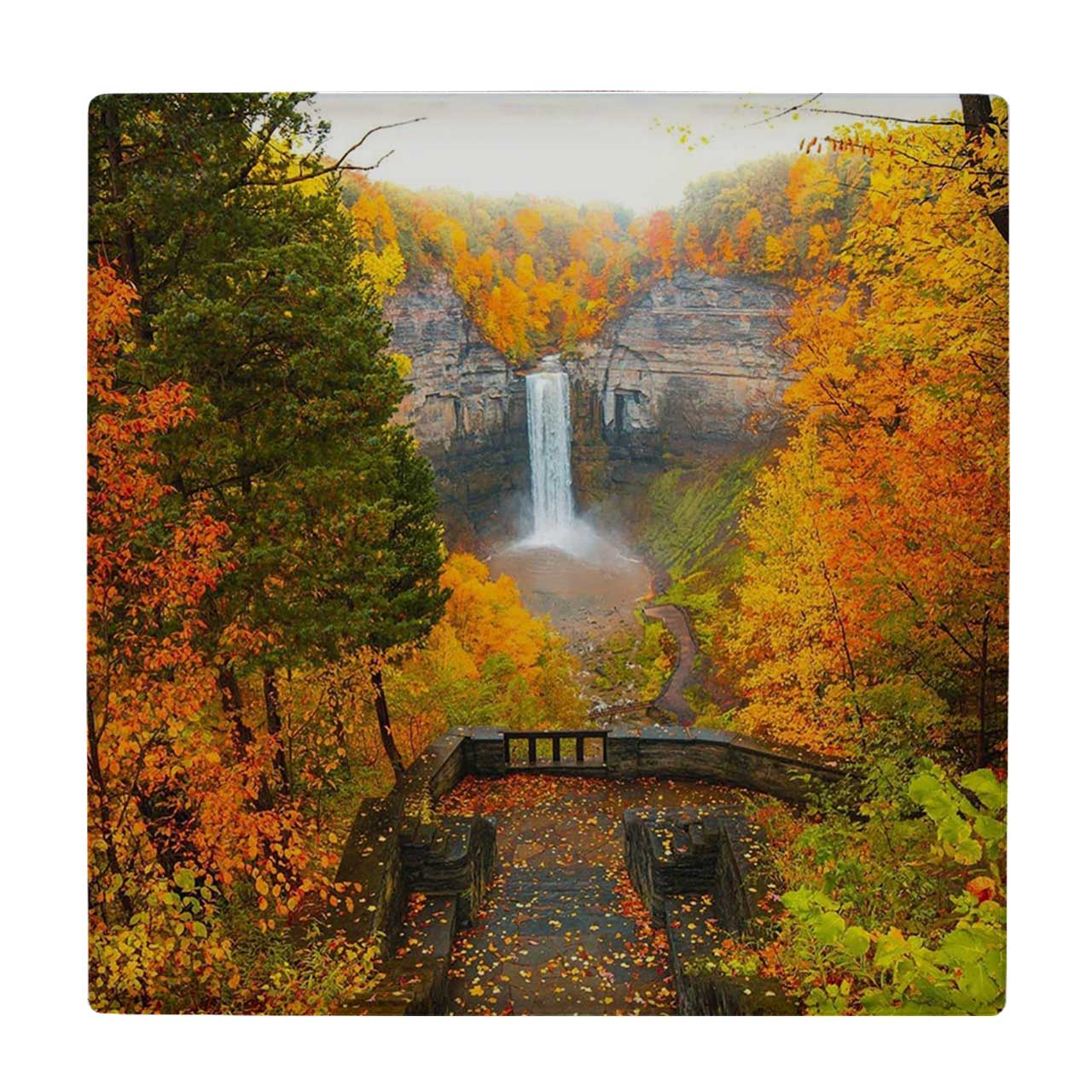  زیر لیوانی طرح آبشار پاییزی کد    3540193_1383