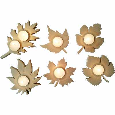 جاشمعی طرح برگ مدل 010 مجموعه شش عددی