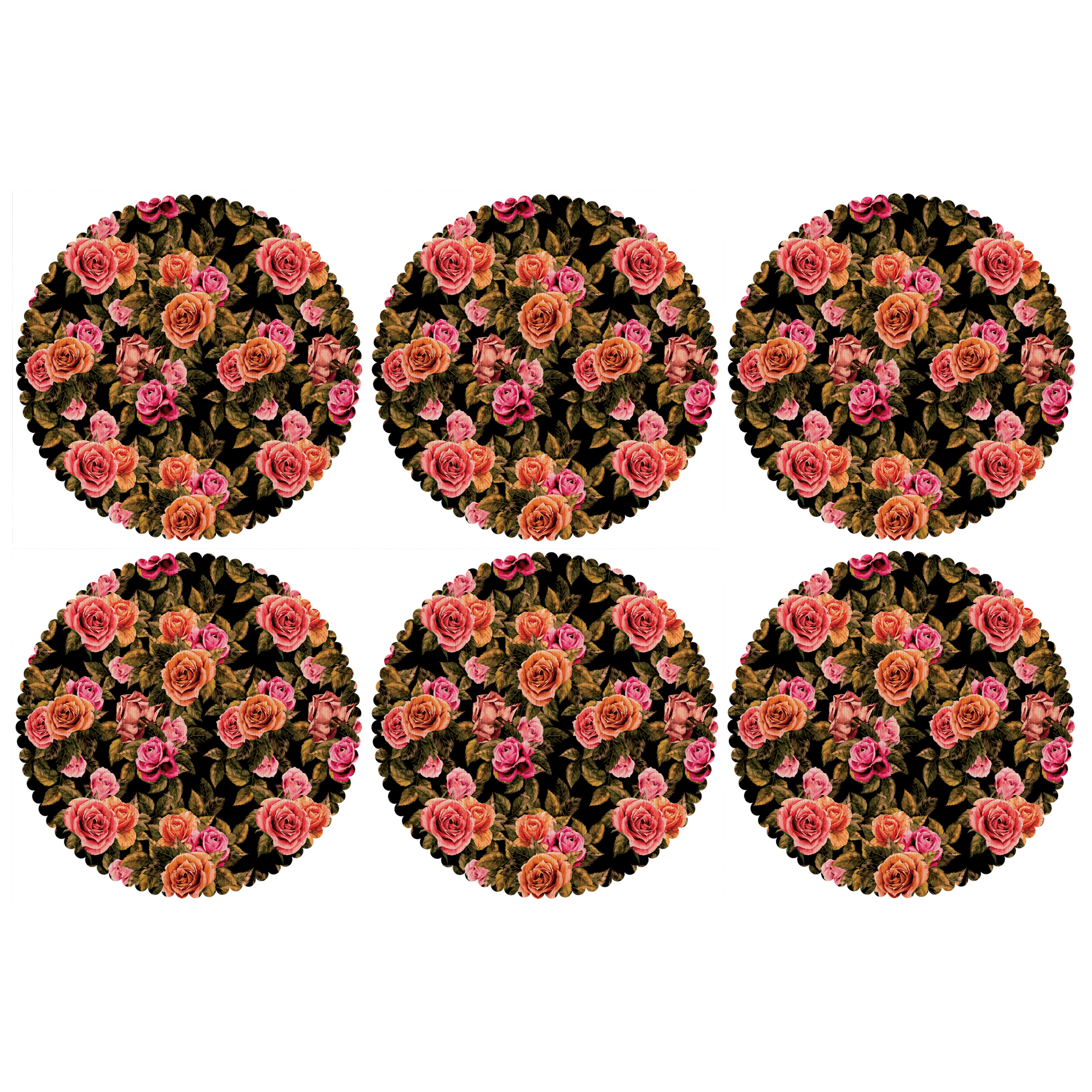 زیربشقابی مدل U2-42809 بسته 6 عددی