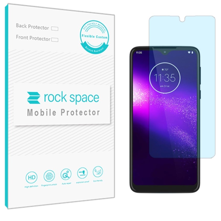 گلس نانو هیدروژل آنتی بلو و ضد ضربه گوشی موتورولا One Macro برند راک اسپیس  