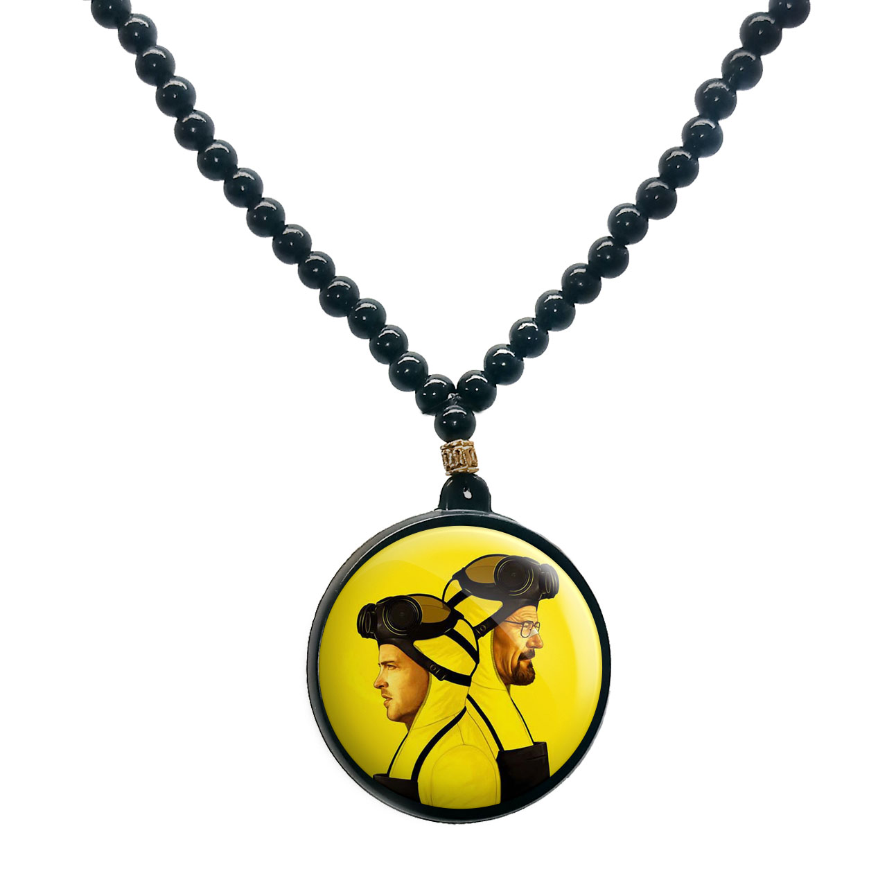 گردنبند پرمانه طرح بریکینگ بد کد pmd.2451 مدل دو طرفه