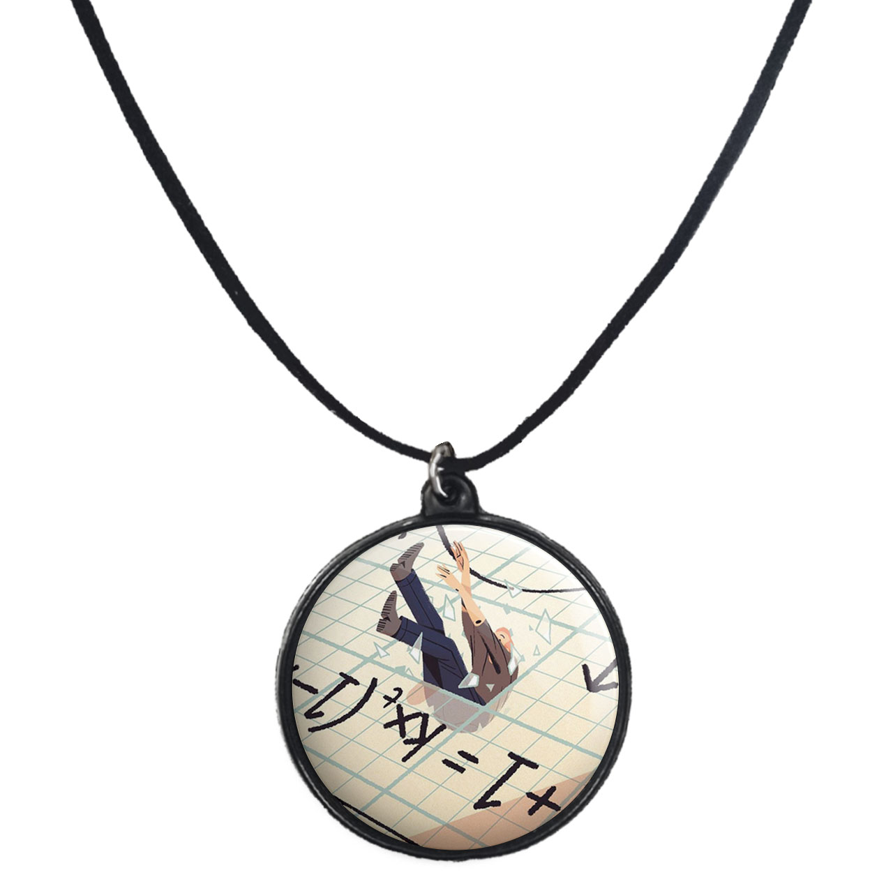 گردنبند پرمانه طرح ریاضی کد pmb.30637مدل دو طرفه