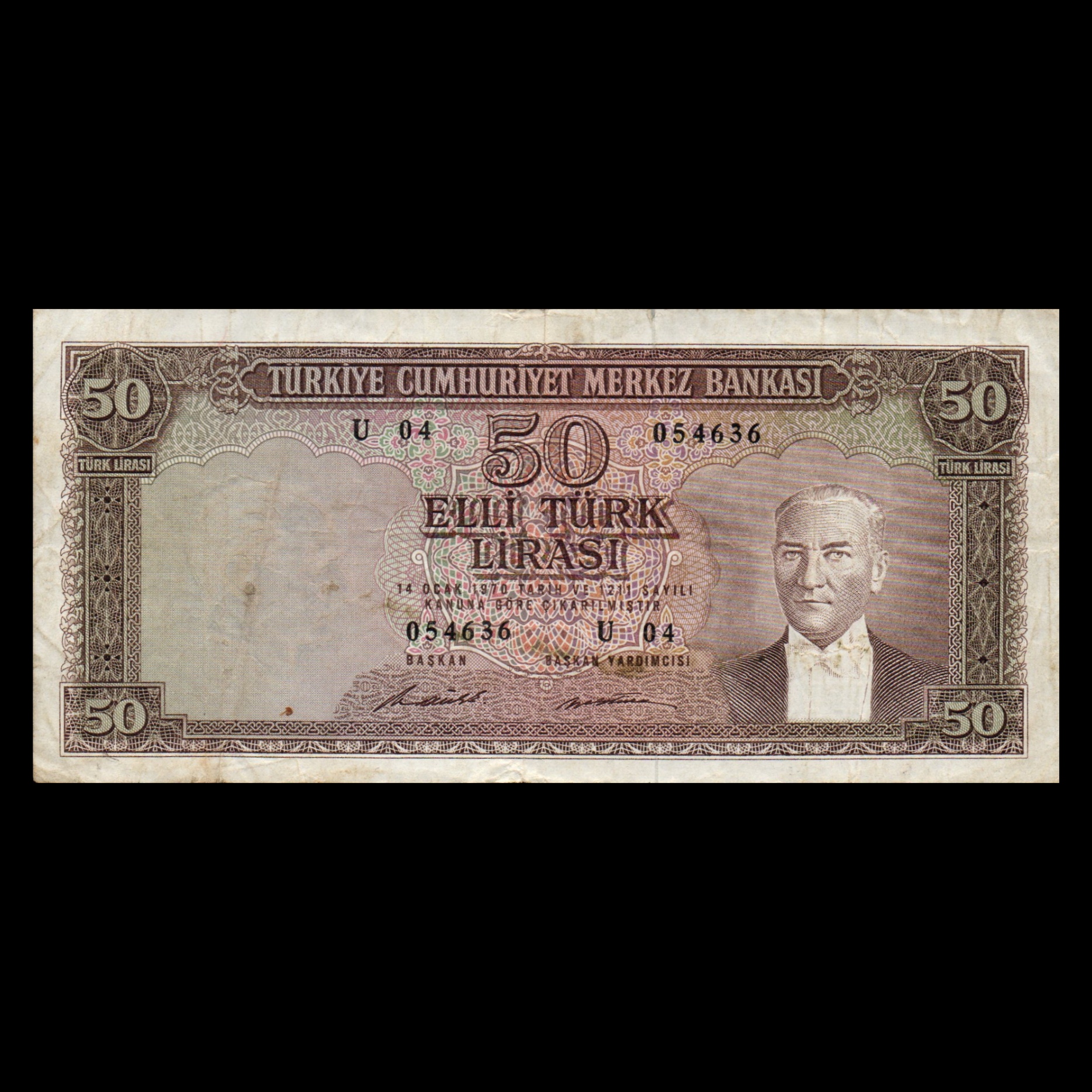 اسکناس تزئینی طرح کشور ترکیه مدل 50 لیر