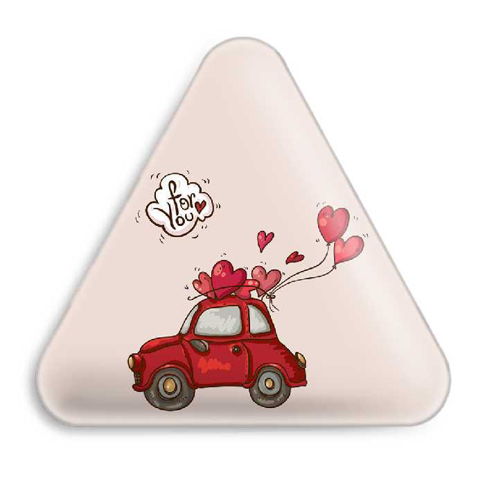 پیکسل خندالو طرح عاشقانه مدل مثلثی کد 1881