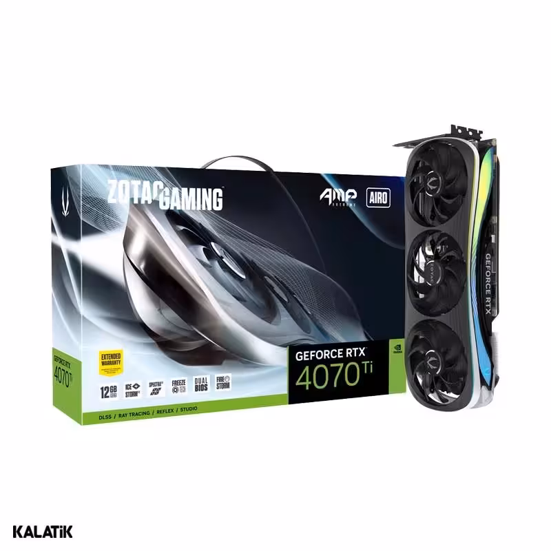 کارت گرافیک زوتک مدل Gaming RTX 4070 Ti AMP Extreme AIRO 12GB GDDR6X