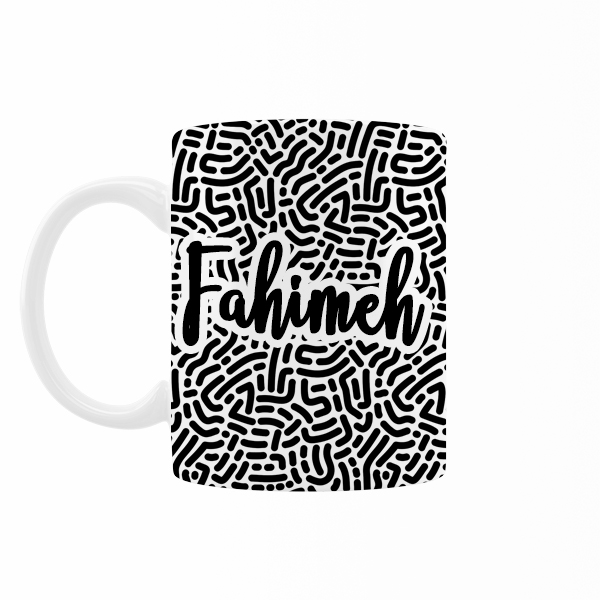 ماگ رژارت مدل اسم فهیمه