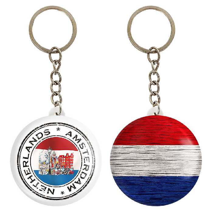 جاکلیدی خندالو مدل پرچم هلند کد 2046520471 مجموعه 2 عددی