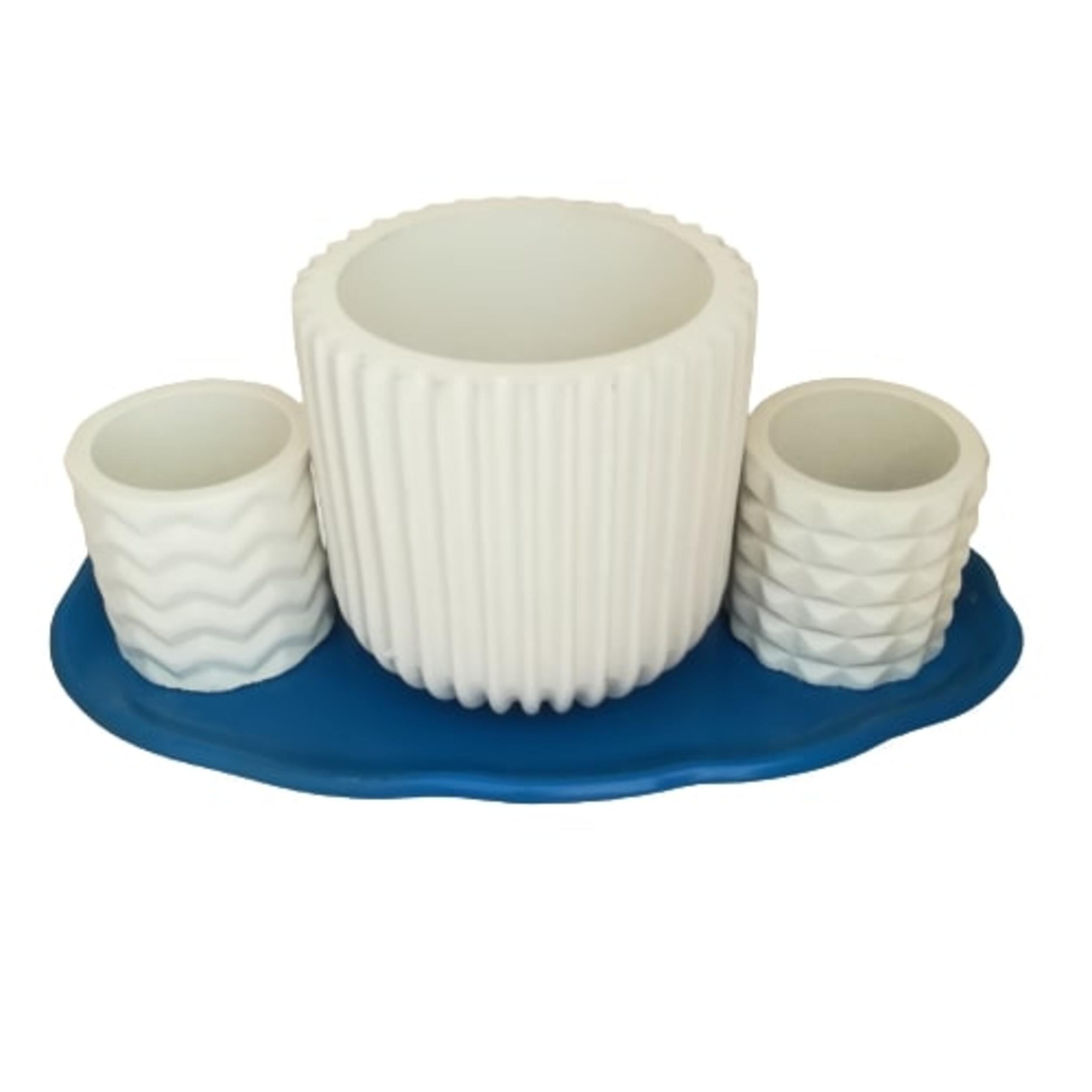 گلدان دکوری مدل الیسا کد SSBR287 مجموعه 3 عددی