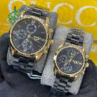 خرید ست ساعت زنانه و مردانه سیتیزن اسپشیال سه موتوره فعال کیفیت عالی ساخت ژاپن استیل رنگ ثابت کد 2116016 - ردگل