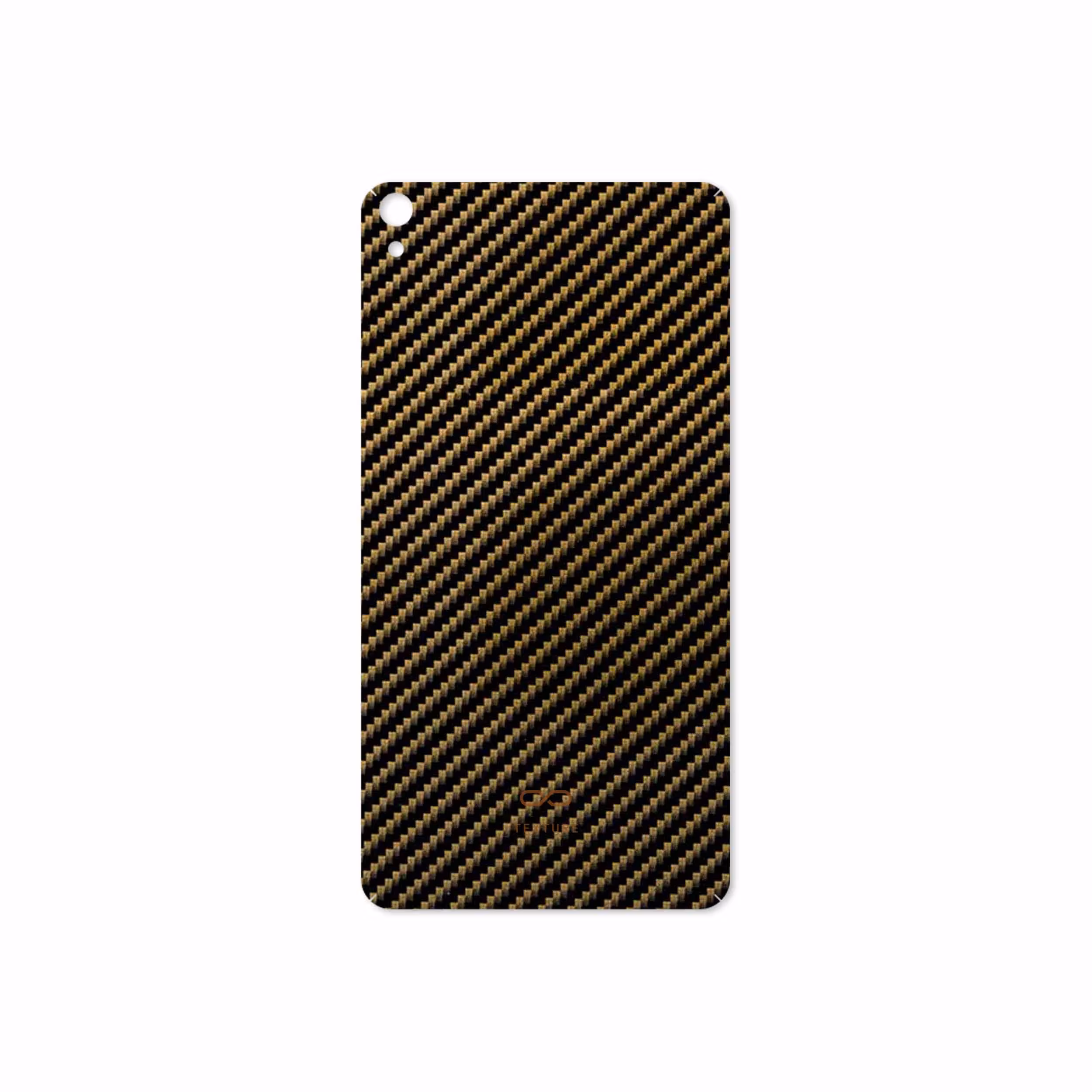 برچسب پوششی ماهوت مدل Glossy-Brown-Fiber مناسب برای تبلت لنوو Phab B1 2015