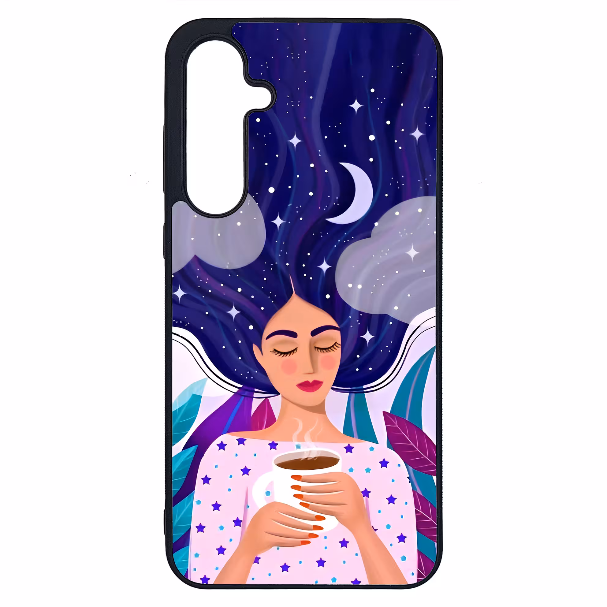 کاور طرح نقاشی دختر کد G-095 مناسب برای گوشی موبایل سامسونگ Galaxy A55 | دیجی قاب دونی