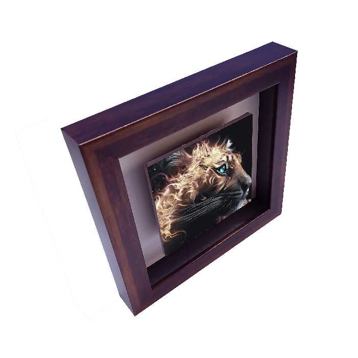 تابلو کاشی طرح شیر آتشین مدل RG 1002