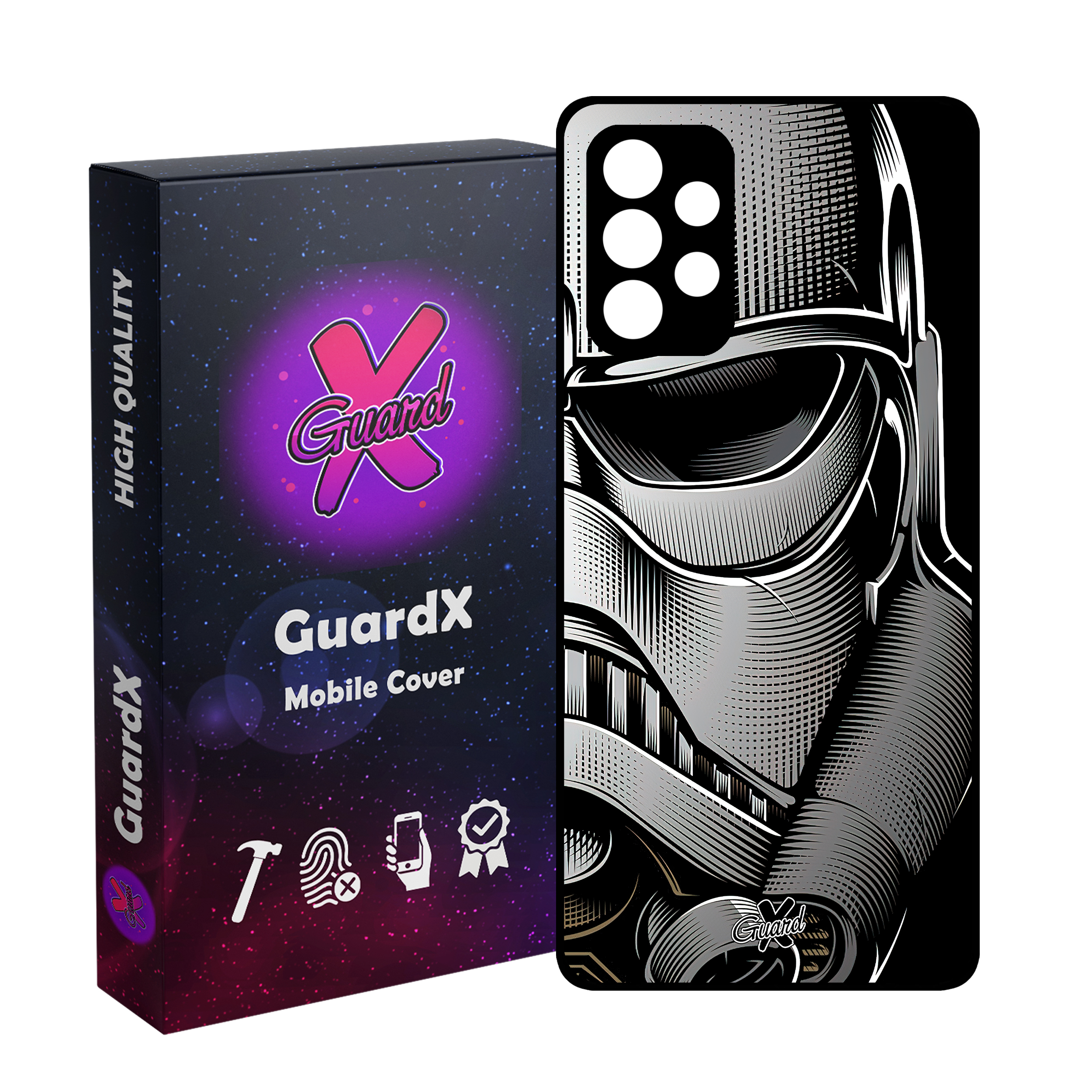 کاور گارد ایکس طرح جنگ ستارگان مدل Glass10454 مناسب برای گوشی موبایل سامسونگ Galaxy A52/A52S