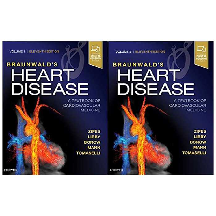 کتاب Braunwalds Heart Disease A Textbook of Cardiovascular Medicine اثر جمعی از نویسندگان انتشارات الزویر دو جلدی