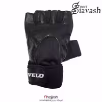 اطلاعات ، قیمت و خرید دستکش چرمی بدنسازی نیمه انگشتی مردانه برند VELO کد SI96