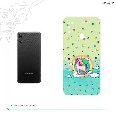 برچسب پوششی ماهوت مدل Rainbow unicorn adventure مناسب برای گوشی موبایل سامسونگ Galaxy M21 (2021) Edition