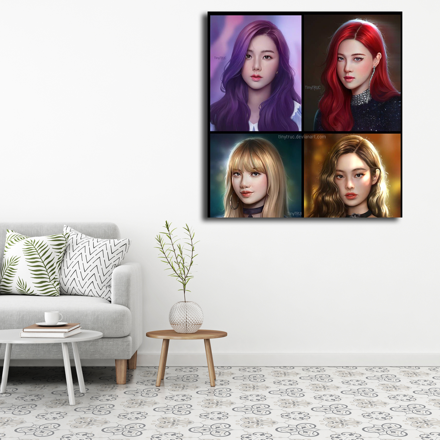 تابلو شاسی مدل blackpink fanart کد 6