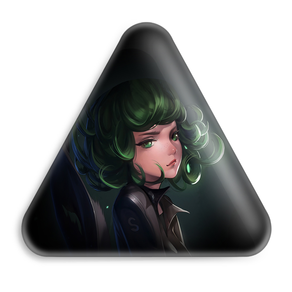 پیکسل خندالو طرح تاتسوماکی انیمه مرد تک مشتی مدل مثلثی کد 11397