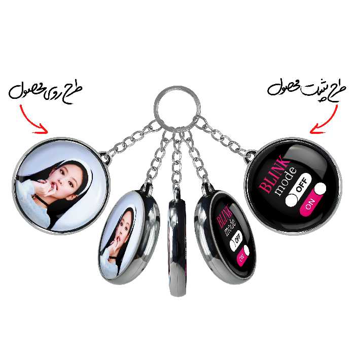 جاکلیدی خندالو مدل جنی گروه بلک پینک BLACKPINK طرح دوطرفه کد 1673616733