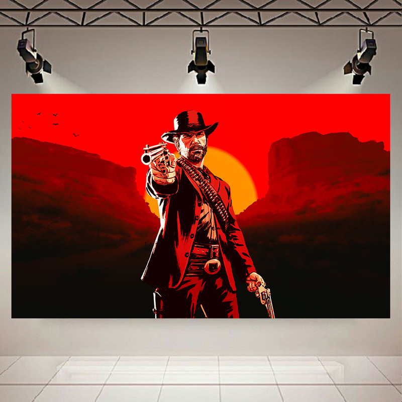 تابلو شاسی طرح آرتور مدل RED DEAD REDEMPTION کد AR304717 | دنیای قاب