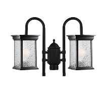 چراغ سرلوله دو شاخه شفق مدل روشان با شیشه الماسی کد 1092