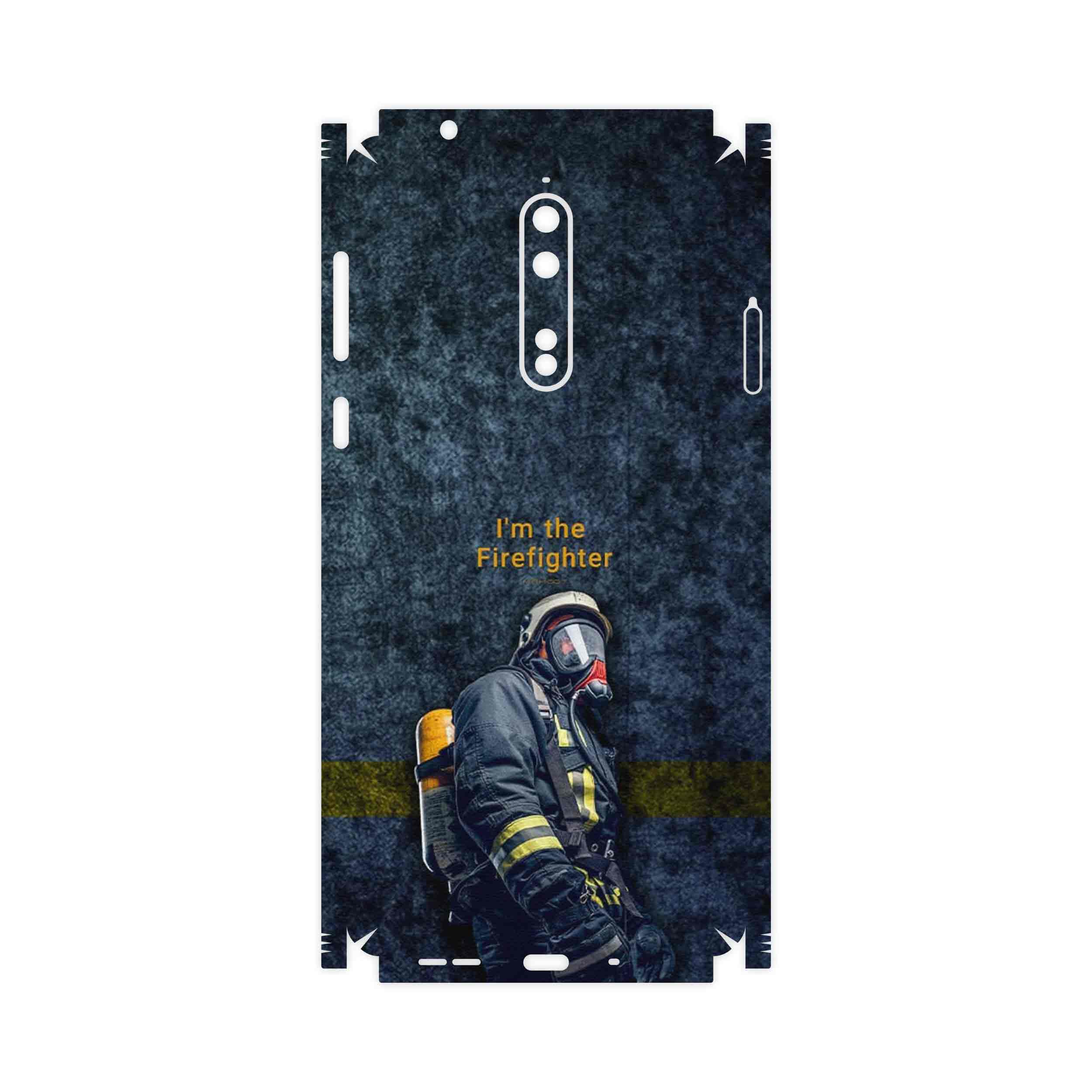 برچسب پوششی ماهوت مدل Firefighter-FullSkin مناسب برای گوشی موبایل نوکیا 8