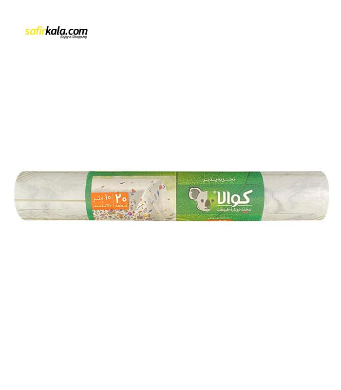سفره یکبار مصرف کوالا مدل silk طرح سنگ رول 10 متری