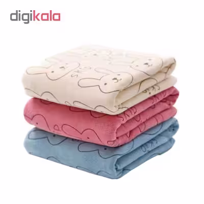 حوله استخری طرح خرگوش سایز 70*1‌40 سانتی متر بسته 3 عددی