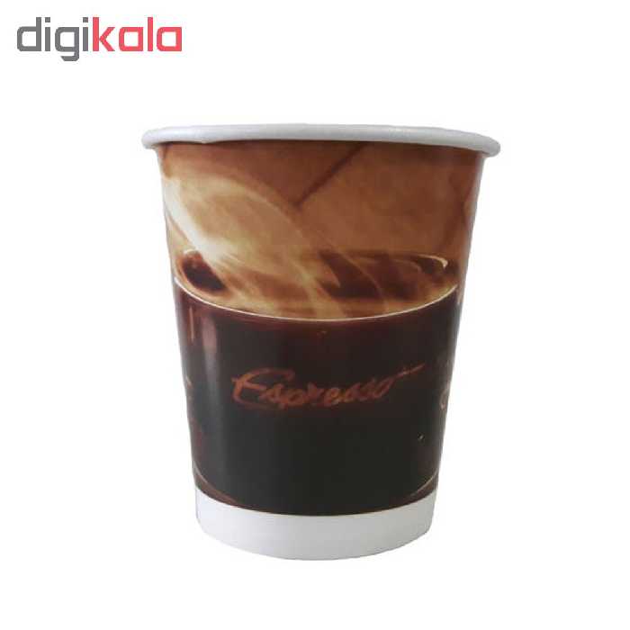 لیوان یکبار مصرف کاغذی الین پلاست مدل KGH3-100 بسته 100 عددی