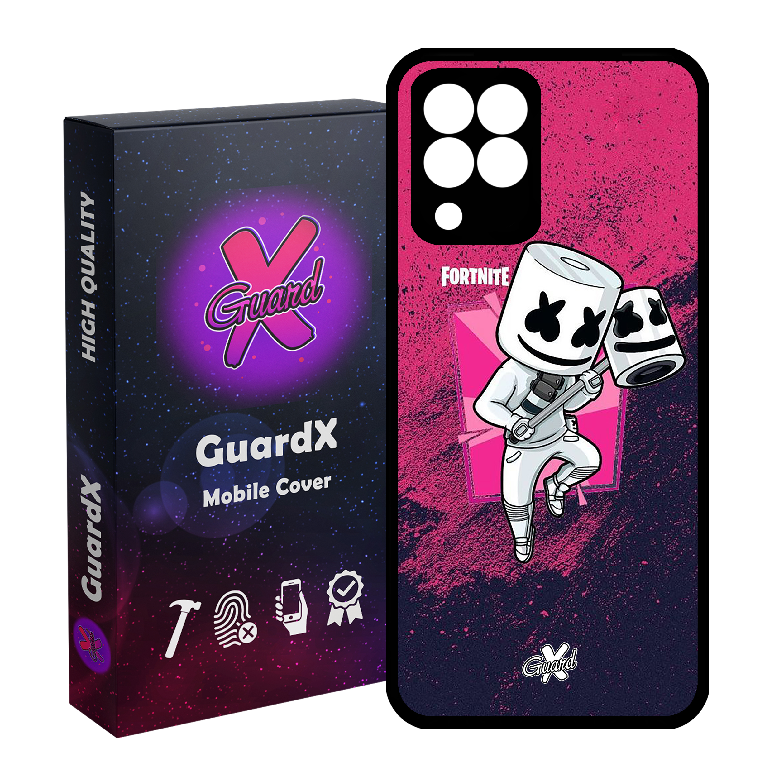 کاور گارد ایکس طرح Fortnite مدل Glass10031 مناسب برای گوشی موبایل سامسونگ Galaxy M33/M33 5G