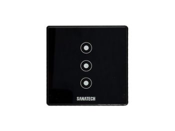 کلید لمسی سه پل با رویه شیشه ساناتک