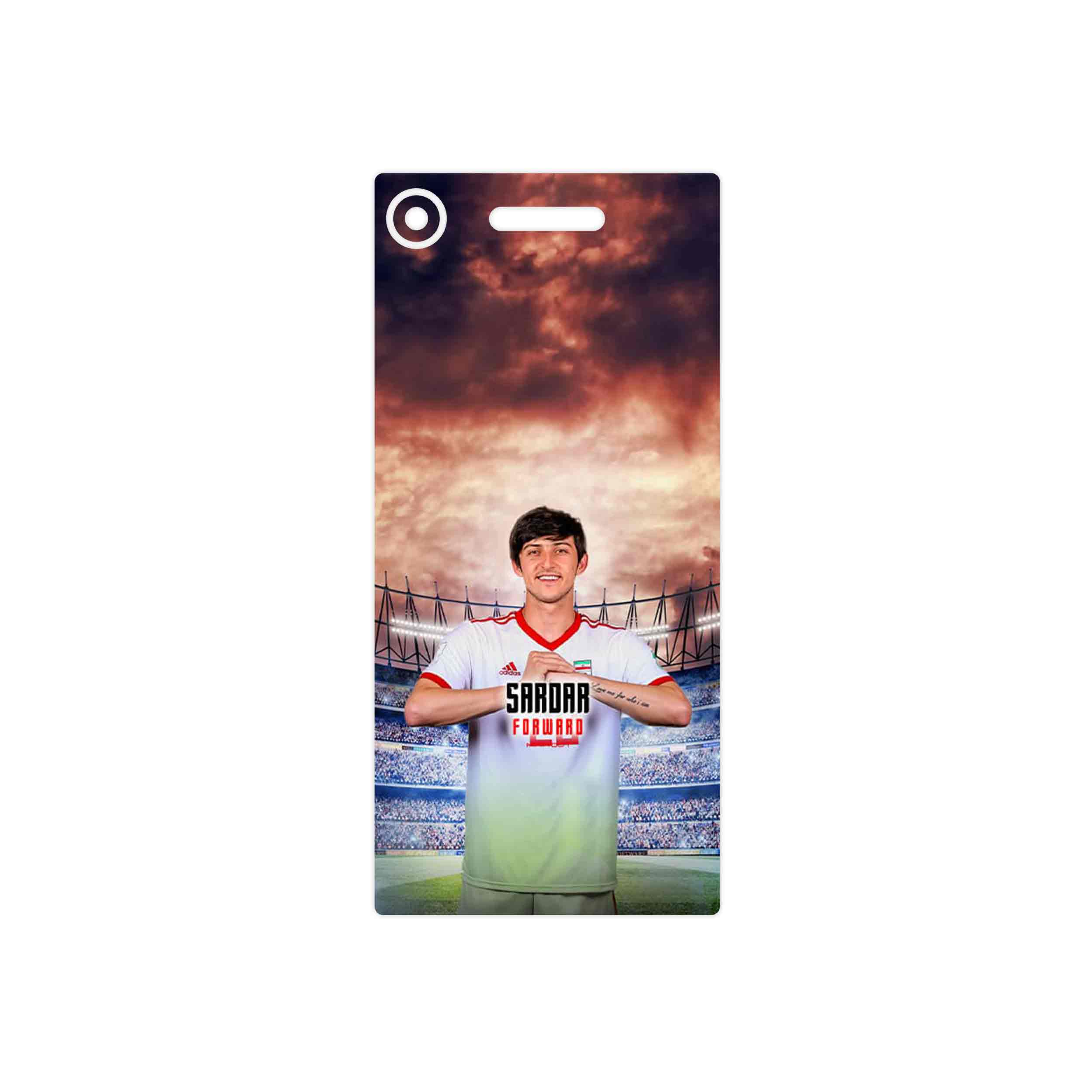 برچسب پوششی ماهوت مدل Sardar Azmoun مناسب برای گوشی موبایل سونی Xperia XZ1