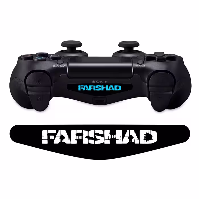 برچسب لایت بار دسته پلی استیشن 4 ونسونی طرح Farshad