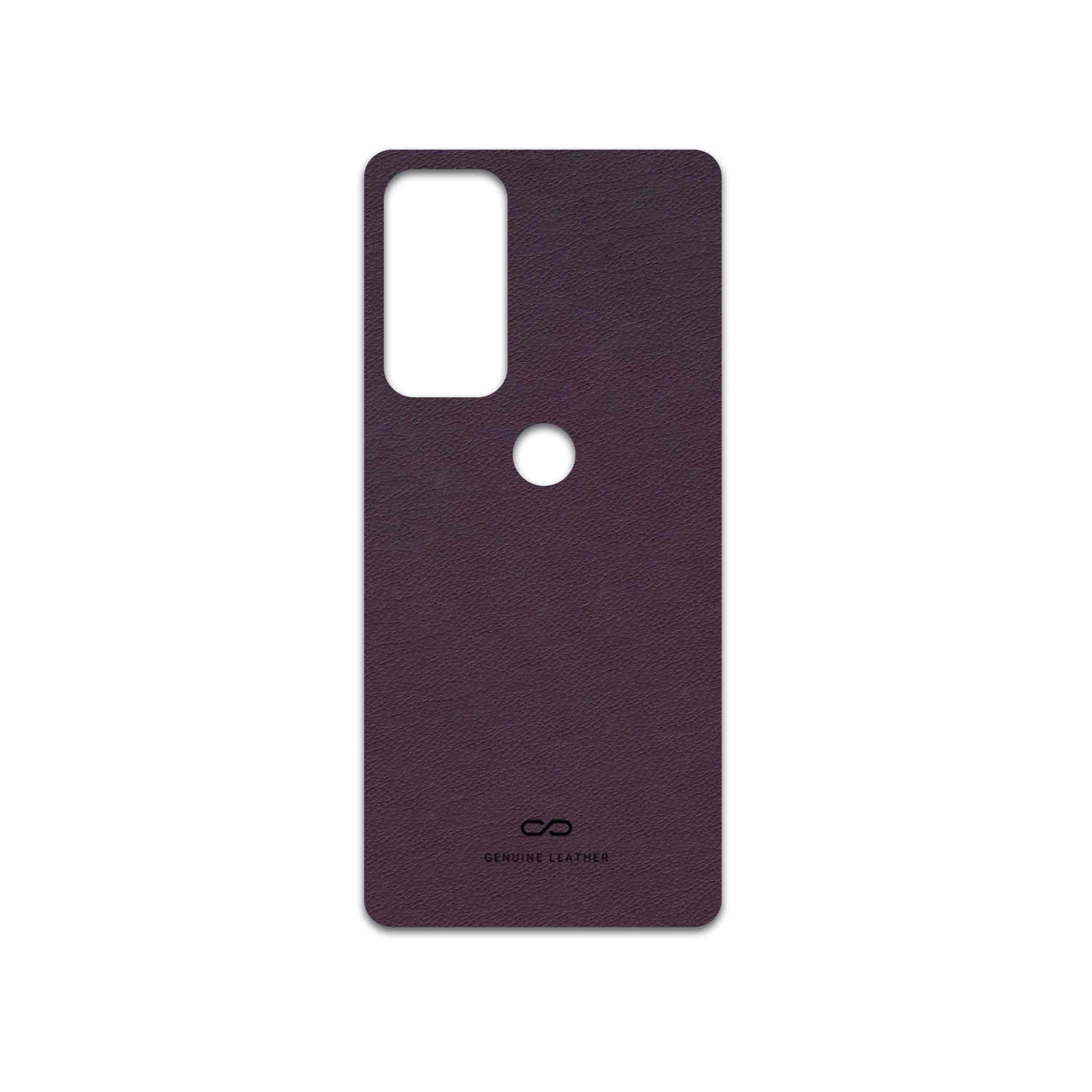 برچسب پوششی ماهوت مدل Purple-Leather مناسب برای گوشی موبایل موتورولا Edge 20