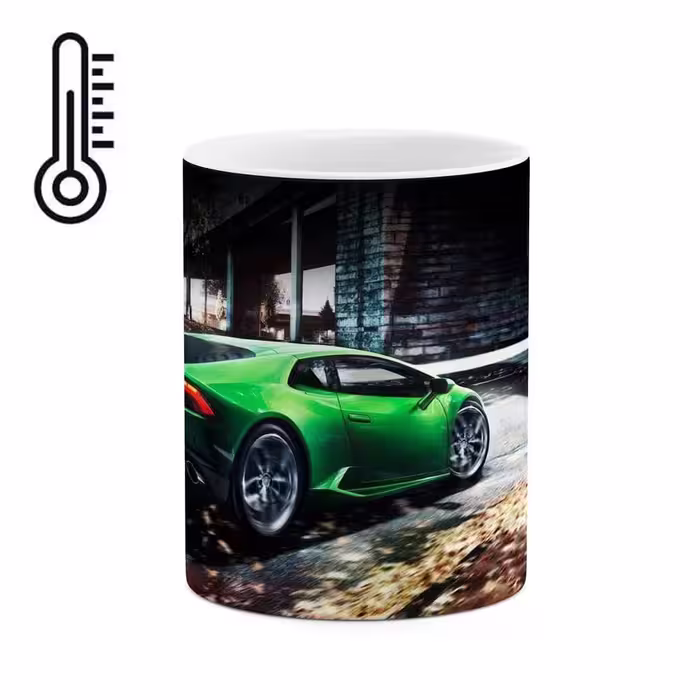 ماگ حرارتی طرح ماشین lamborghini huracan مدل mgph15556