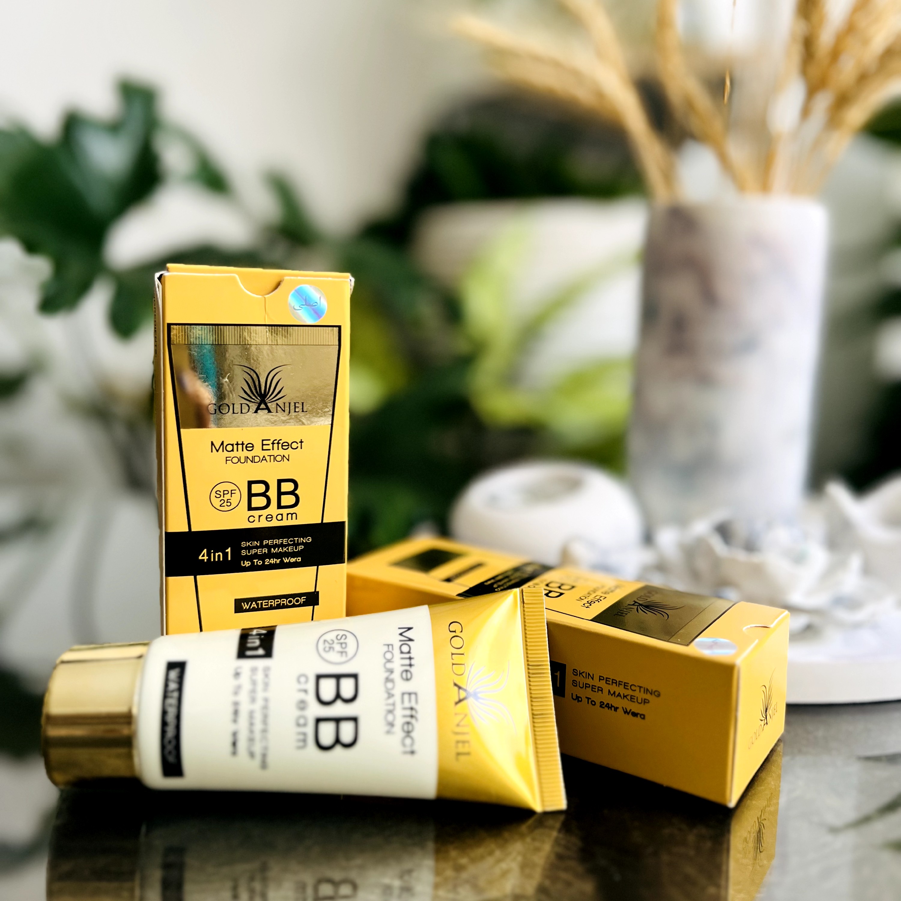 بی بی کرم گلد آنجل اورجینال کد 03 توناژ نخودی تیره 