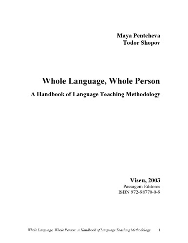 خرید و دانلود نسخه کامل کتاب Whole Language, Whole Person: A Handbook of Language Teaching Methodology