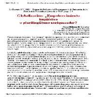 خرید و دانلود نسخه کامل کتاب Globalización: ¿Empobrecimiento lingüístico o plurilingüismo enriquecedor?