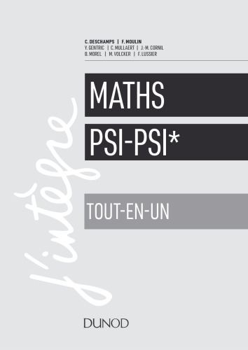 خرید و دانلود نسخه کامل کتاب Mathematiques Tout-en-un (PSI PSI)