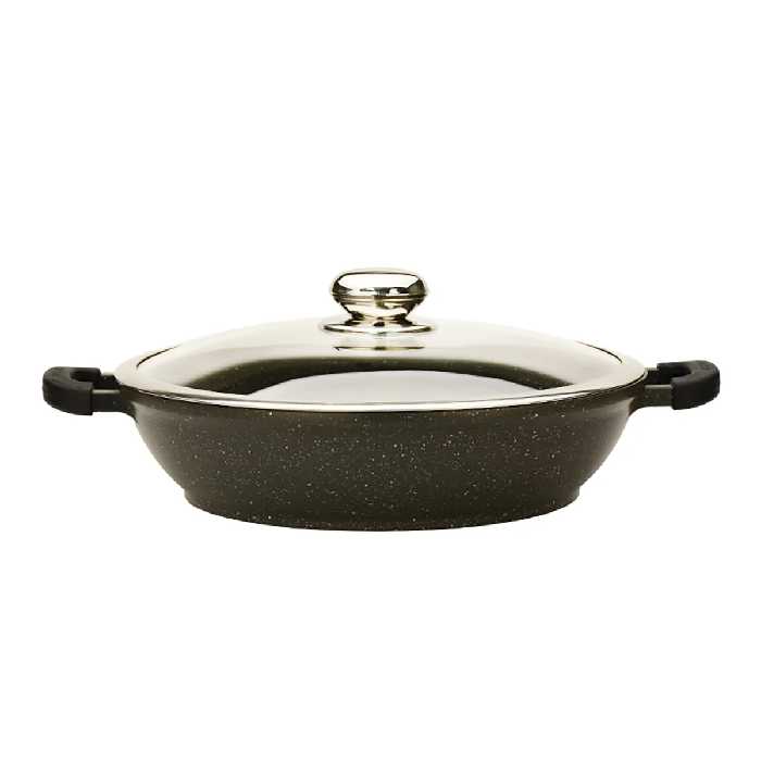 تابه دودسته گرانیتی زرساب مدل گریپ کد RP-228TG (سایز 28)